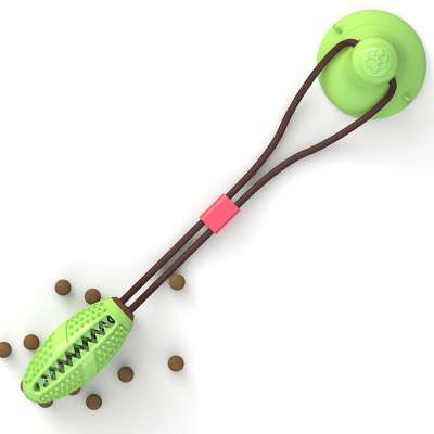 Chinese pet dog interactive rope toys suppliers suction cup dog chew toy ball