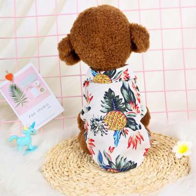 Dog Spring Summer Hawaii Collar Cotton Cloth Dog Cloth