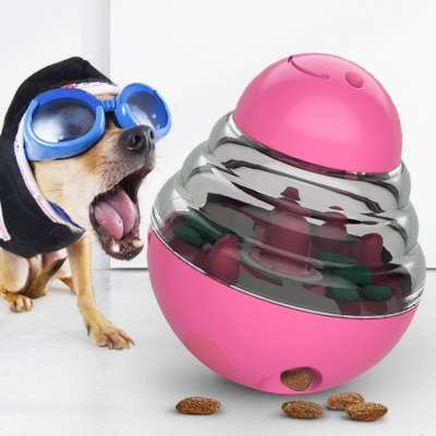 ABS plastic pet dog tumblr slow feed toy dog food treat dispenser toy