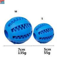 Eco-friendly Durable Rubber Dental chewing toy /dog treat ball