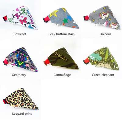 Large Stock Wholesale Variety Of Styles Eco Friendly Canvas Dog Triangle Scarf