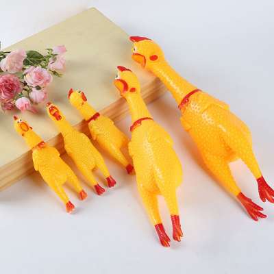 screaming chicken toy shrilling chicken toy vinyl rubber dog chicken toy