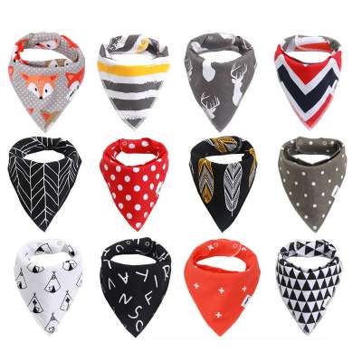 2020 Latest Pet Dog Bib Cartoon Dog Bandana Pure Cotton Dog Bandana