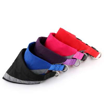 Amazon Hot Sale Multicolor Optional Nylon Reflective Triangle Scarf For Dog